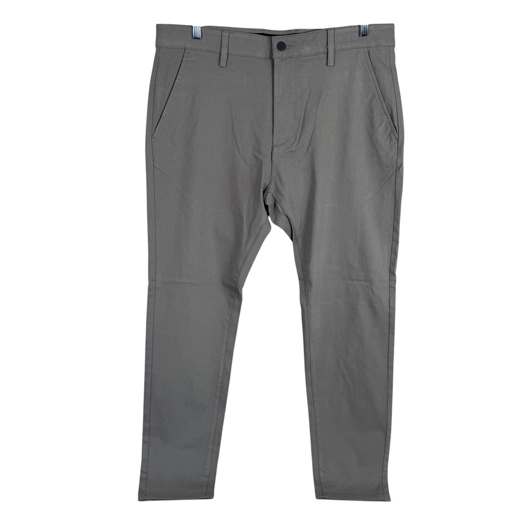 NEW Projek Raw Bungeeflex Classic Fit Pants Mens 36x31 Moss Lichen Gray Stretch